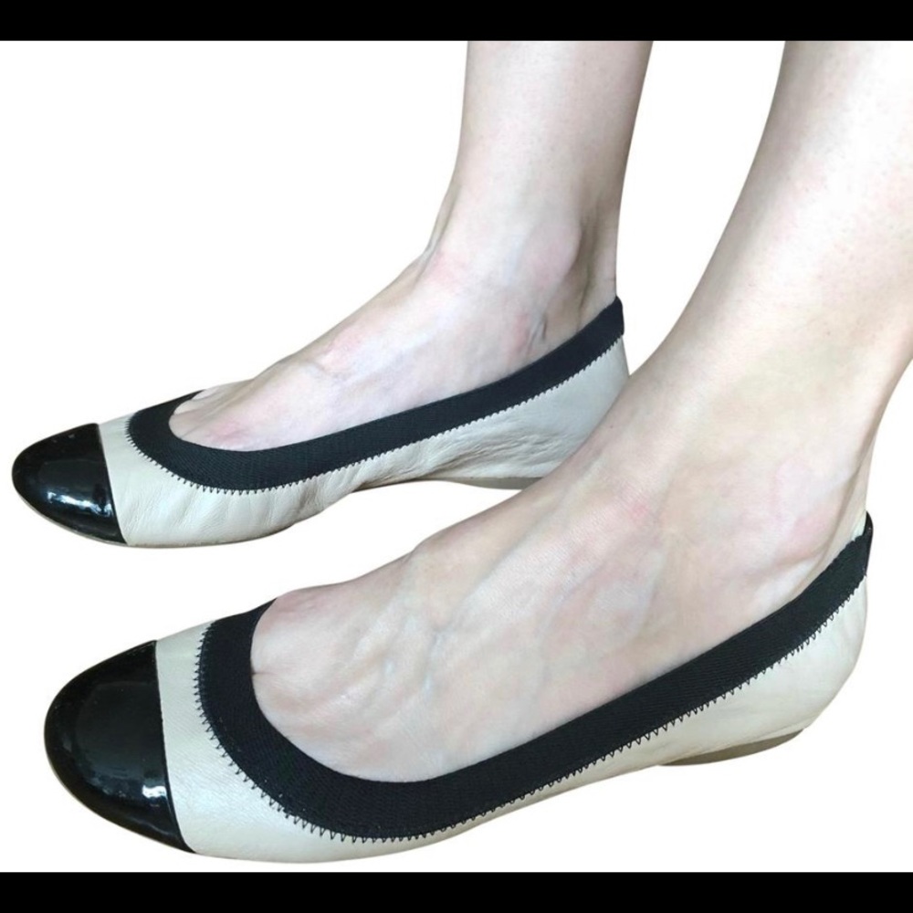Leather J. Crew flats made in Italy!
